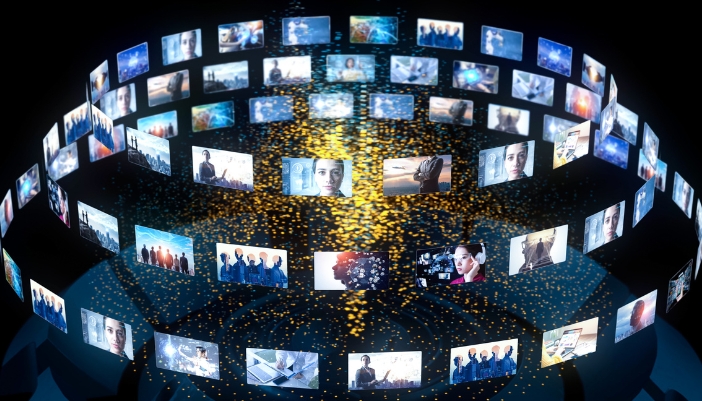 Concept image of streaming services