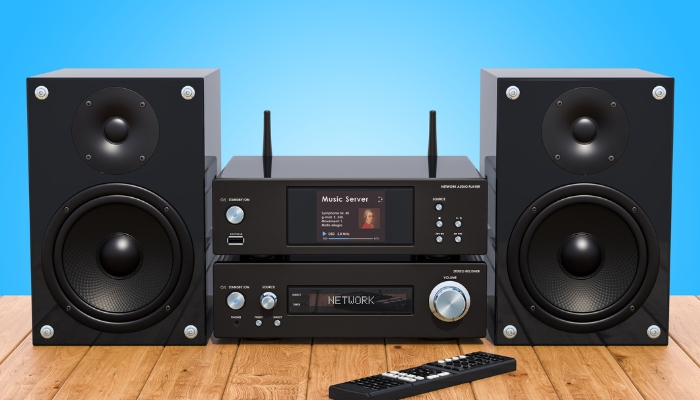 Sound system equipped with streaming music