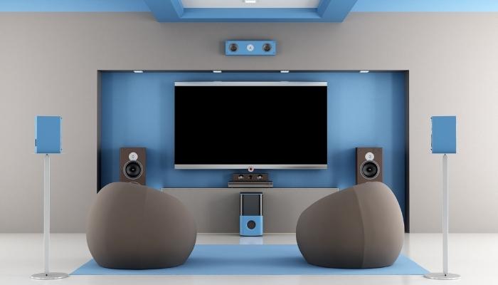 Blue 5.1 surround system