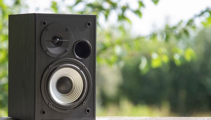 speakers outside
