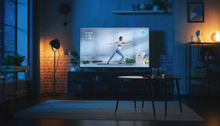A TV with ideal picture clarity settings
