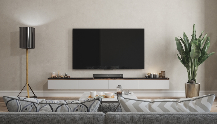 TV with a soundbar