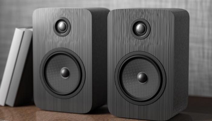 bookshelf speakers closeup 