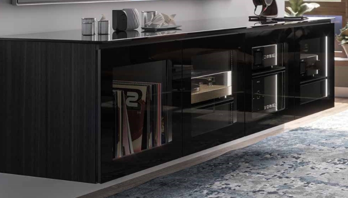 glass AV cabinet