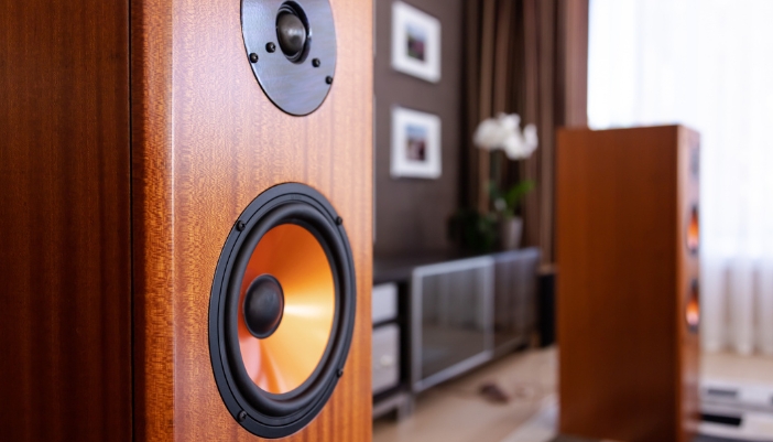 loudspeakers in living room