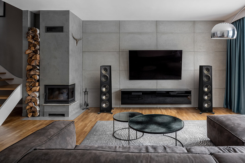 Paradigm Founder 80F floor standing speakers in an entertainment room 