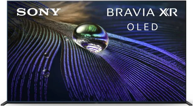 Front view of Sony XR65A90J 65” OLED TV 