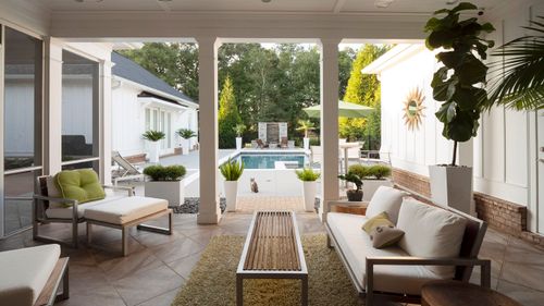 Motorized Shades Outdoors
