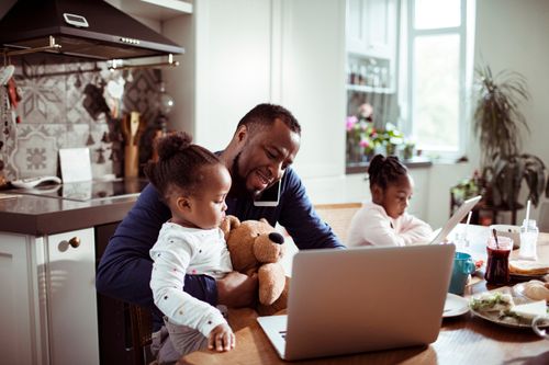 Family Using WiFi