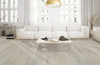 The COREtec Pro Enhanced vinyl plank flooring in a living area 
