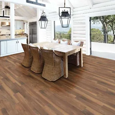 The Shaw Floors Floorte Pro Paramount flooring in a kitchen 