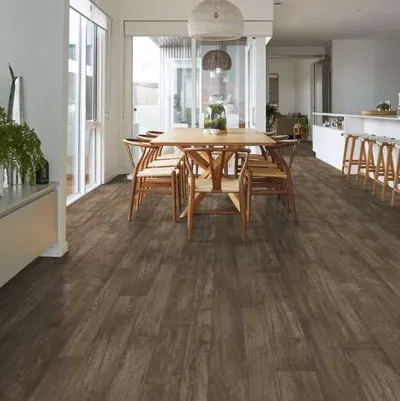 Shaw Floors Resilient Residential flooring in a dining room 