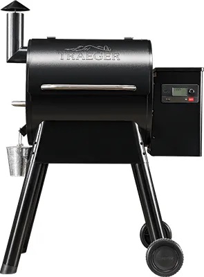 Stock photo of a Pro 575 Traeger outdoor grill. 