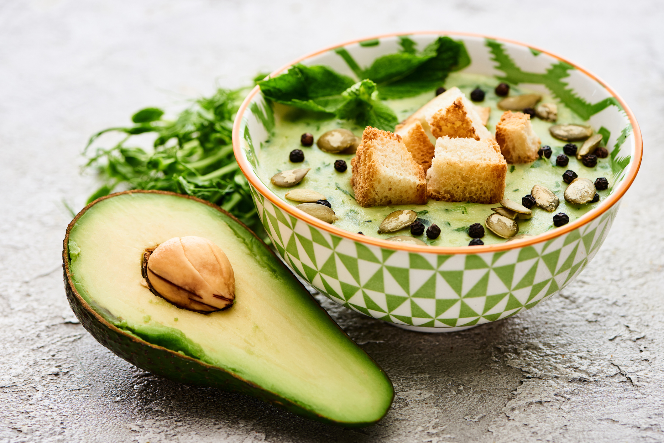  fresh and creamy avocado soup