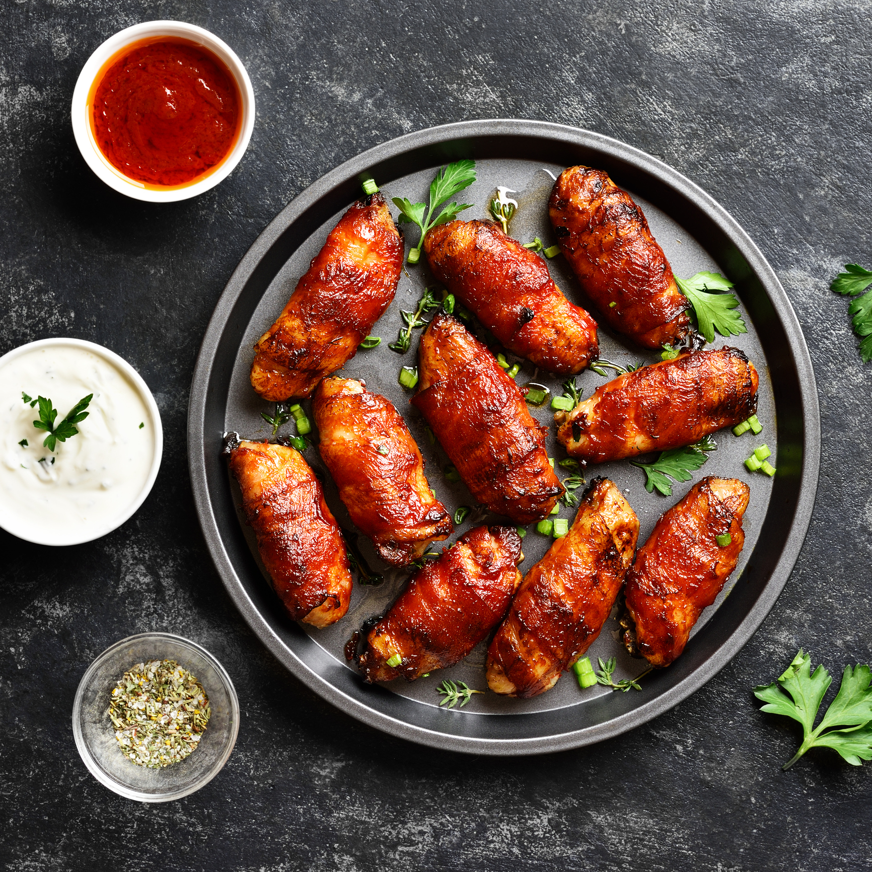 bacon-wrapped chicken wings