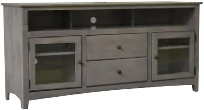 Front view of the Archbold Furniture Alder Shaker TV console 