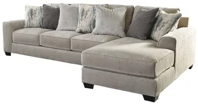 Front view of the Benchcraft Ardsley sectional chaise 
