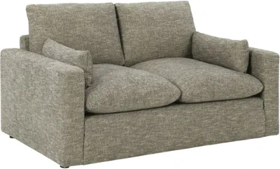 Front view of the Benchcraft Dramatic loveseat