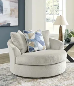 Front view of the Benchcraft Maxon swivel chair 