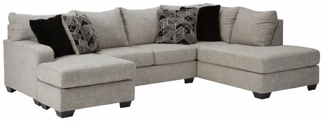 Benchcraft Megginson 2 Piece Storm Sectional with Chaise