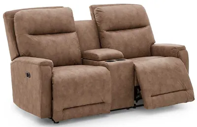 Front view of the Best Home Furnishings Derek power rocker lovesea