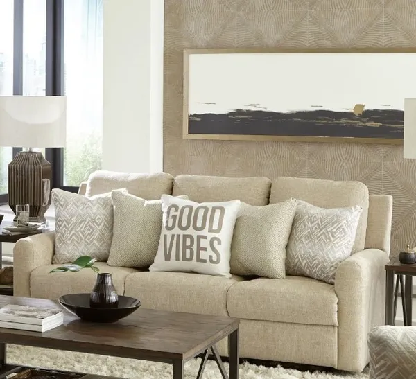 The Catnapper Calvin sofa featured with décor 