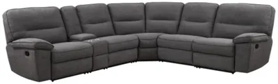 Front view of the Emerald Home Alberta sectional sofa