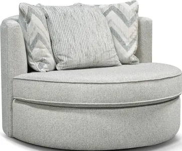 Front view of the England Furniture Alex swivel chair