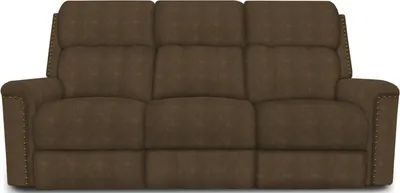 Front view of the England Furniture Amity reclining sofa 