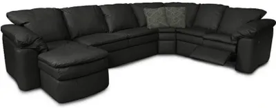 Front view of the England Furniture Lackawanna recliner sectional