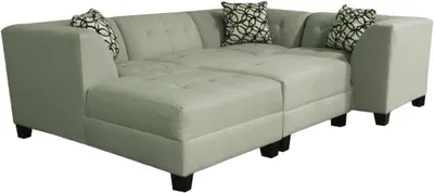 Front view of the England Furniture Miller sectional sofa