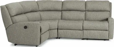 Front view of the Flexsteel Catalina collection reclining sectional