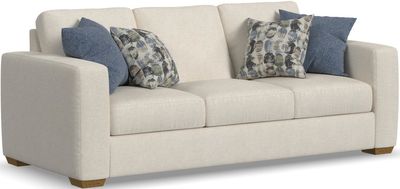 Front view of the Flexsteel Collins collection customizable sofa