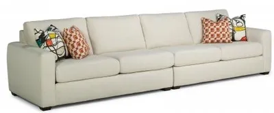Front view of the Flexsteel Collins collection sectional 