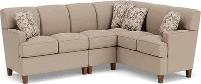 Front view of the Flexsteel Dempsey sectional