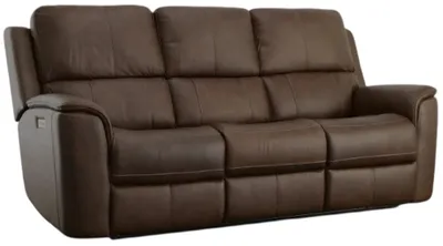 Front view of the Flexsteel Henry reclining sofa 