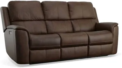 Front view of the Flexsteel Carter sofa