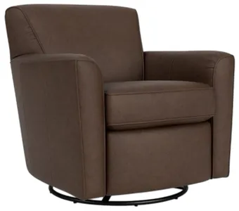 Front view of the Flexsteel Kingman swivel chair