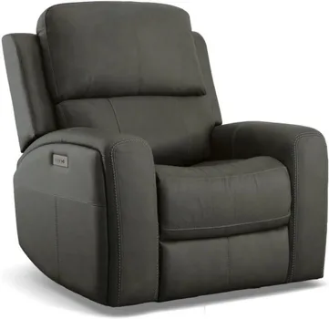 Front view of the Flexsteel Linden power recliner