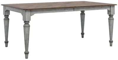 Front view of the Flexsteel Plymouth table 