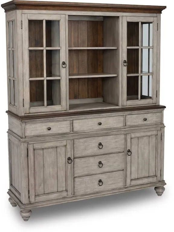 Flexsteel Plymouth Whitewash Hutch