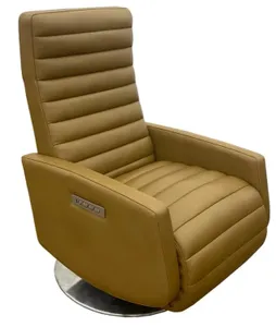 Front view of the Hi-Rock Home Oslo swivel recliner 