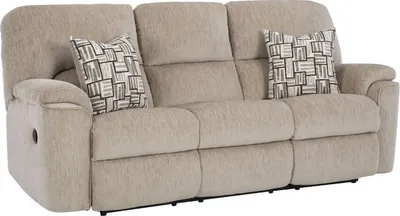 Front view of the HomeStrech PayDay reclining sofa