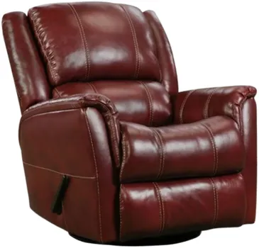 Front view of the HomeStretch Mercury swivel recliner 