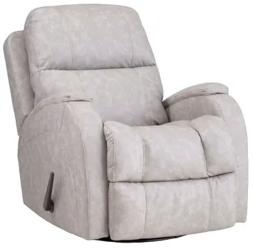 Front view of the HomeStretch Zena swivel recliner 