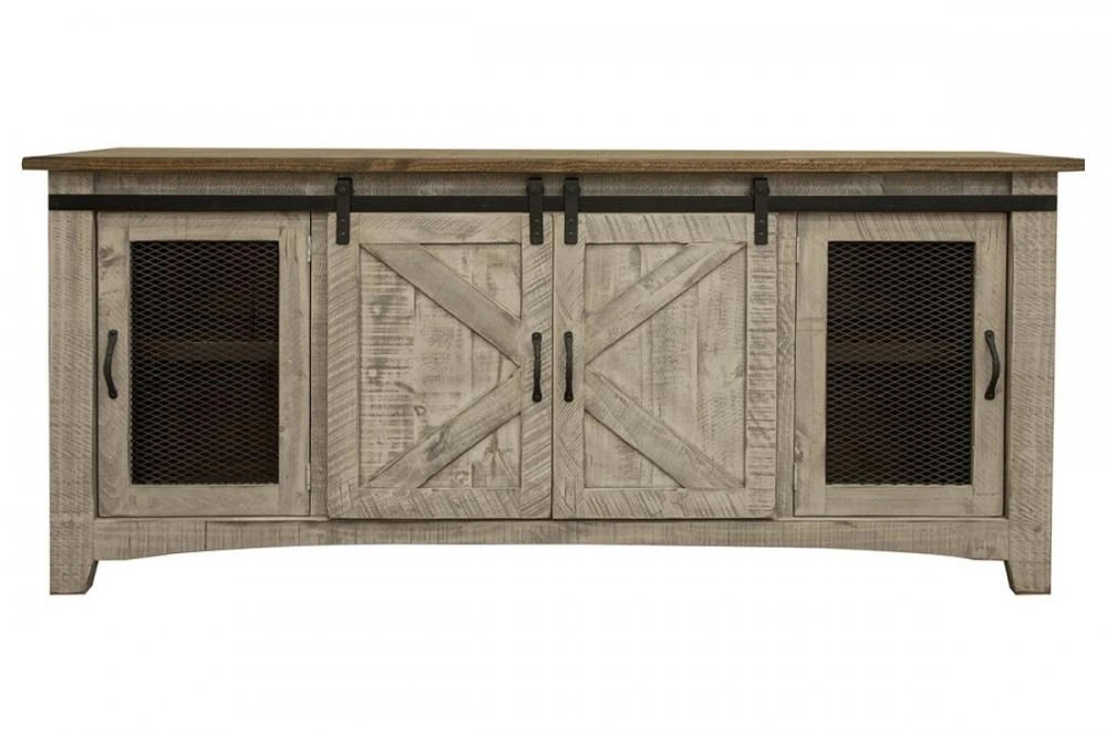 Pueblo Grey 80in TV Stand