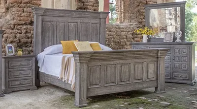 The International Furniture Direct Terra collection 4-piece bedroom set with décor 