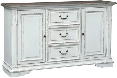 Front view of the Liberty Furniture Abbey Park buffet