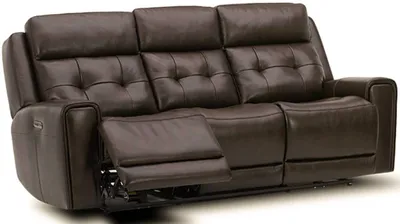 Front view of the Liberty Furniture Carrington power reclining sofa