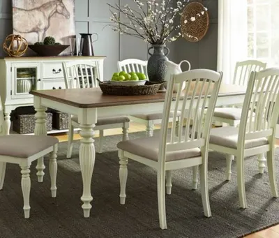 The Liberty Furniture Cumberland dining room set in a dining room 
